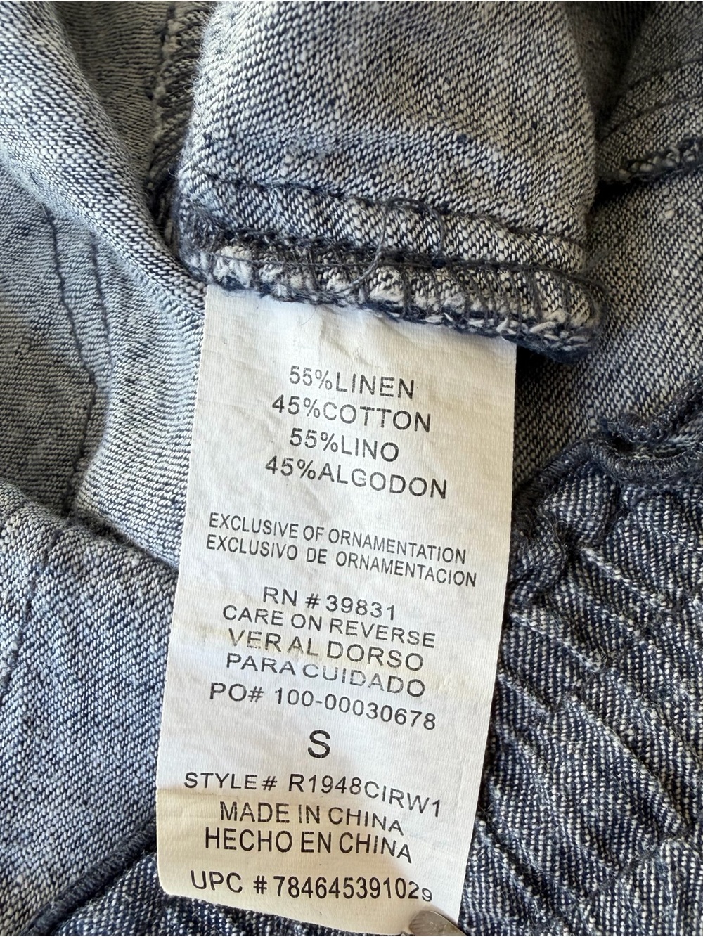 Rewind Denim Colored Linen Pants w/ Drawstring Women’s Size Small - Picture 7 of 11